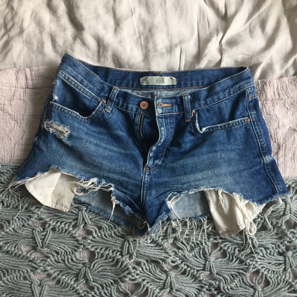 cheeky topshop rosa denim shorts